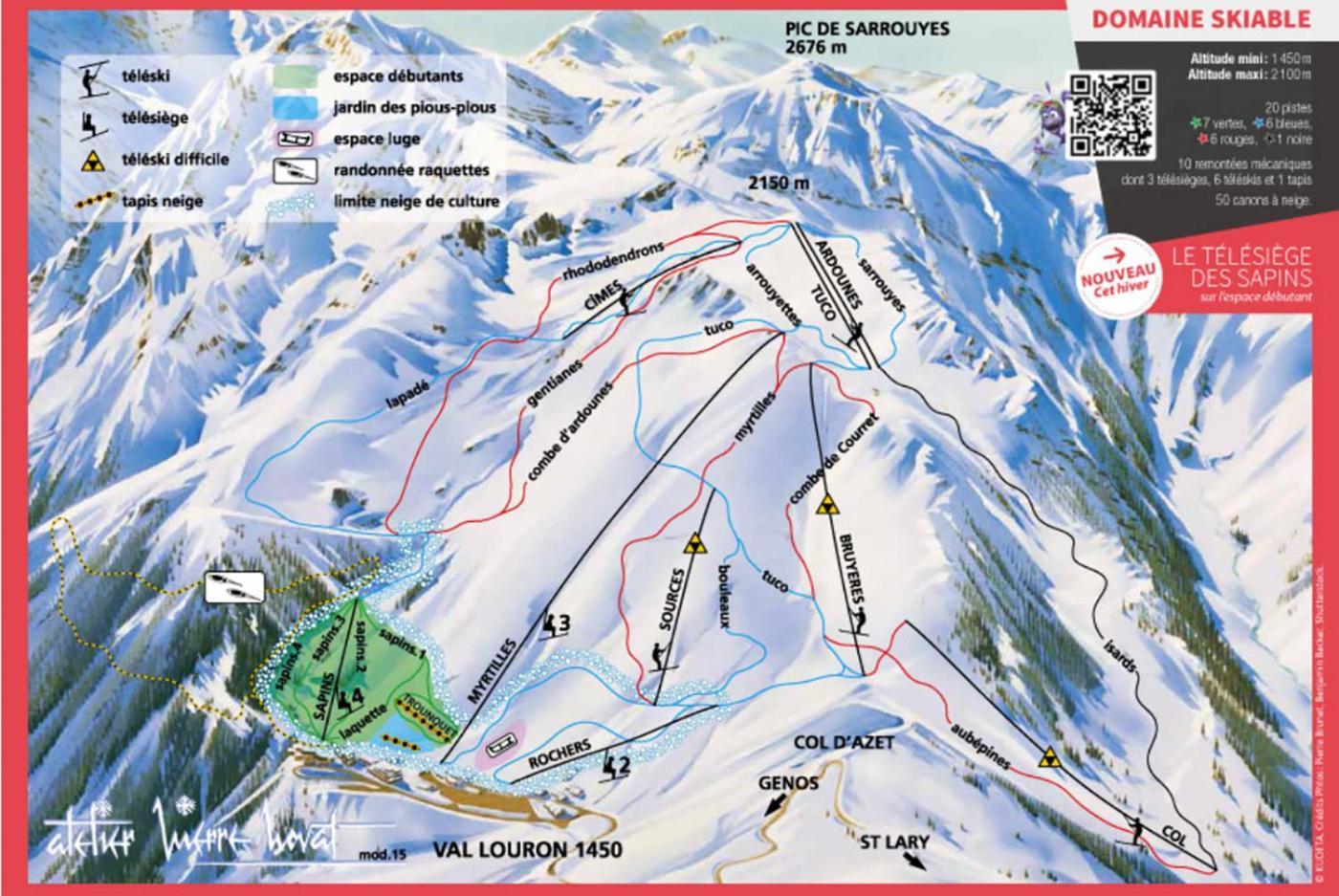 شقة Les Gourgs Blancs - 80M Des Pistes - 6 Personnes Génos المظهر الخارجي الصورة